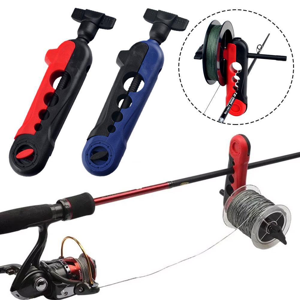 Fishing Line Dispenser - เครื่องม้วนสายเบ็ดแบบพกพา ที่วางคันเบ็ด อุปกรณ์ม้วนสาย เครื่องม้วนสายรอกสปินนิ่ง รอกเบทคาสติ้ง อุปกรณ์ตกปลา